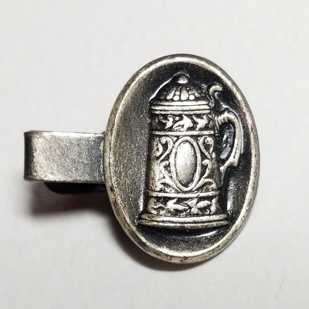 Relisted - Vintage beer stein tie clip silver tone - Picture 8 of 12